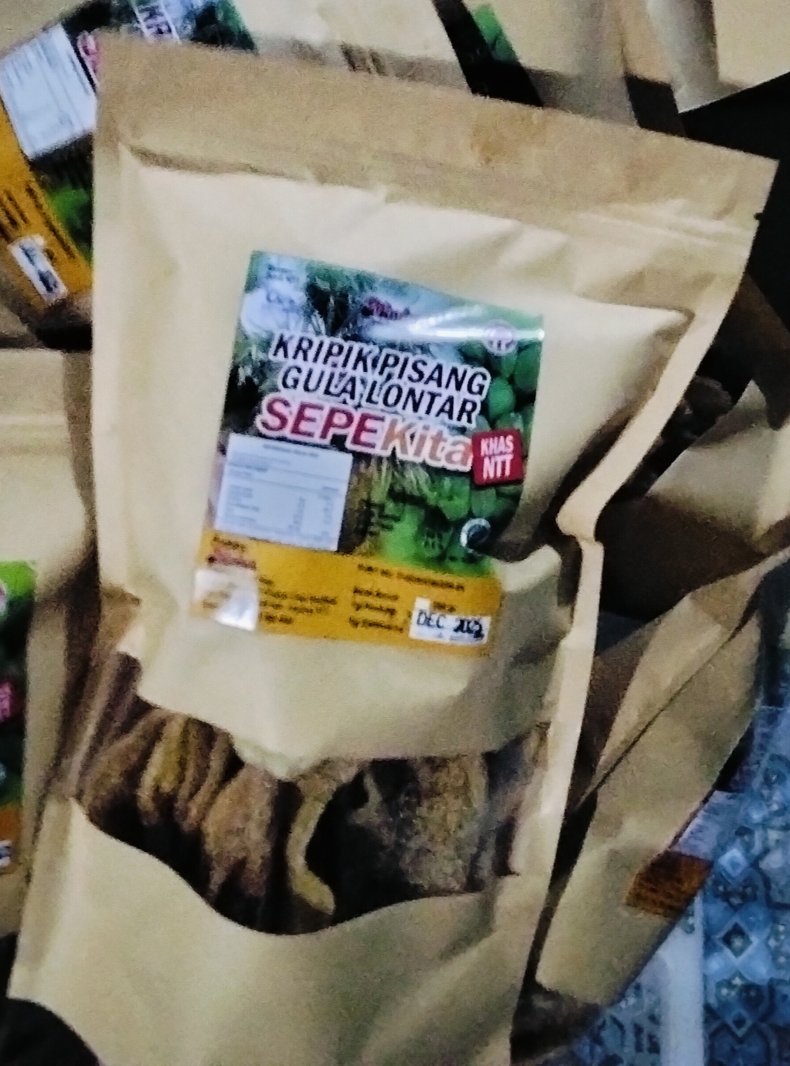 Kripik pisang gula lontar sepekita