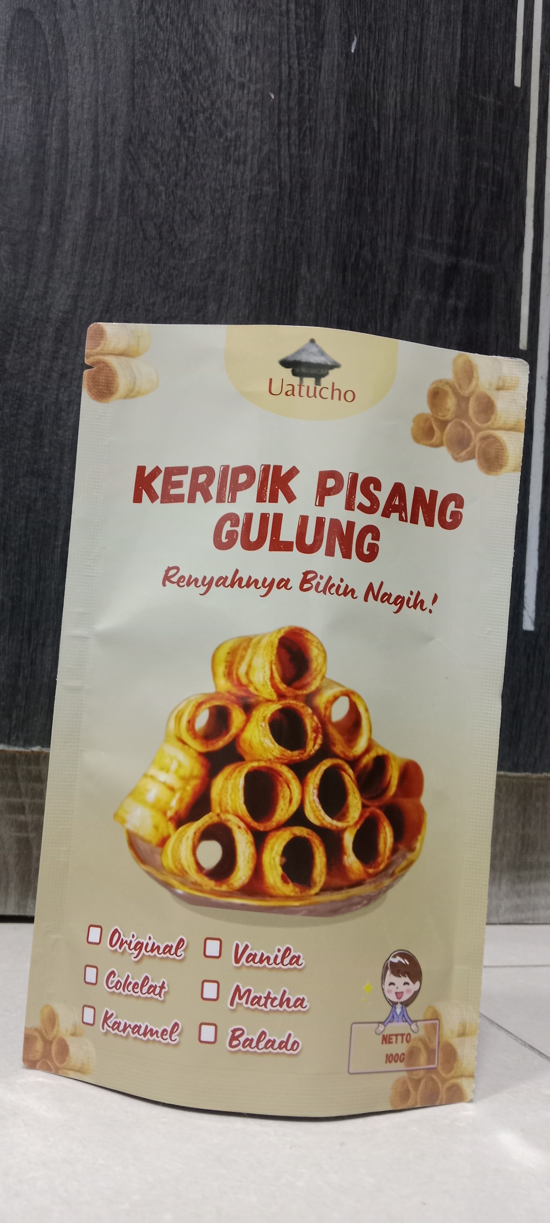 Keripik Pisang Gulung Uatucho