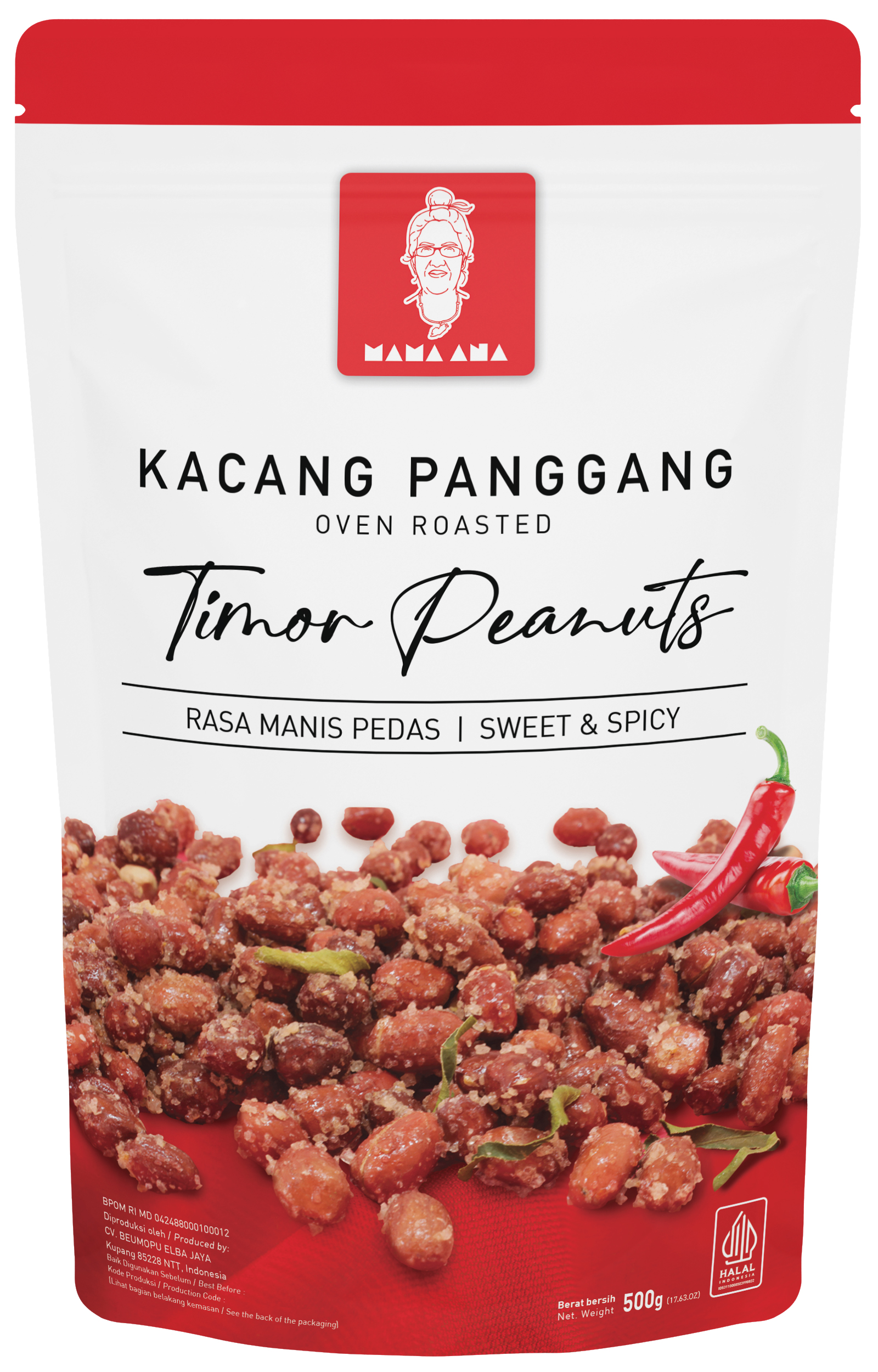 Kacang Panggang rasa ManisPedas 500g
