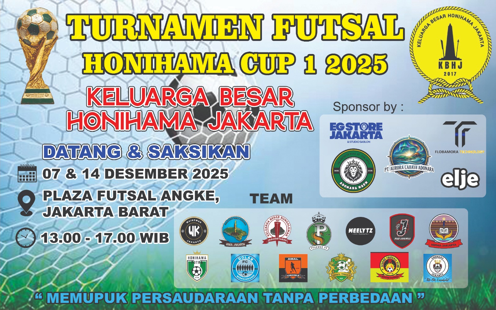 Turnamen Futsal HONIHAMA CUP 1 2025