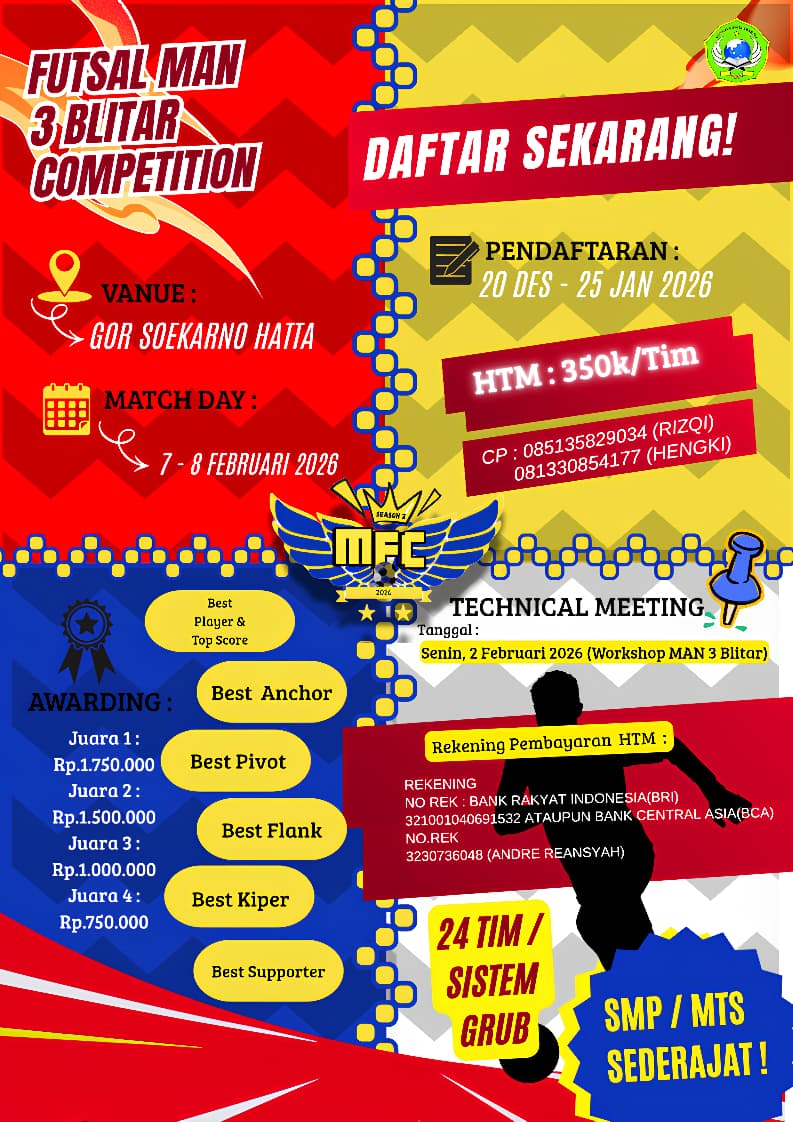Man 3 Blitar Futsal Competition