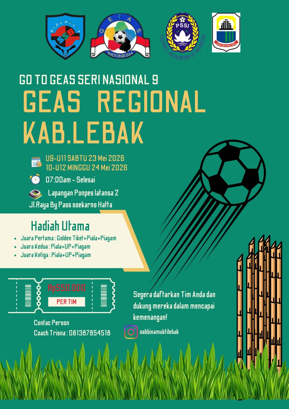 GEAS NATIONAL CHAMPIONSHIP 9 TAHUN 2026 REGIONAL KAB. LEBAK