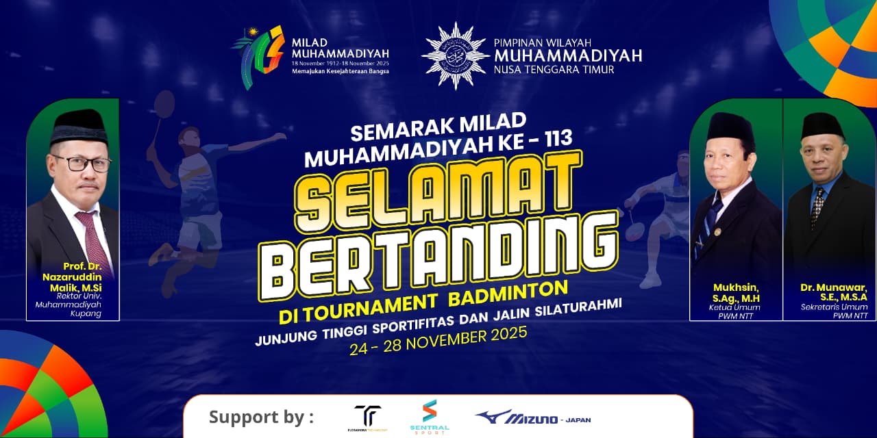 Turnamen Badminton Rektor Cup II Dalam Rangka Semarak Milad Muhammadiyah ke 113 tahun 2025